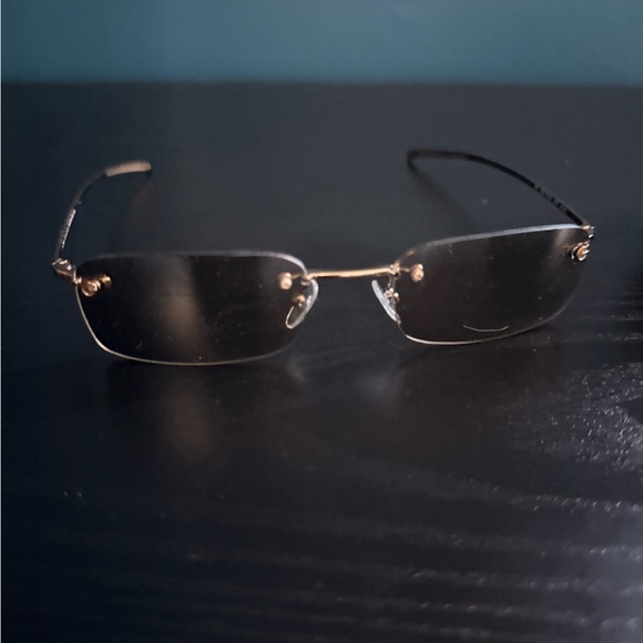 Gucci Gold Rimless Eyewear - Picture 3 of 7